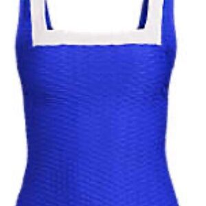 Lands' End Blue Tankini Top